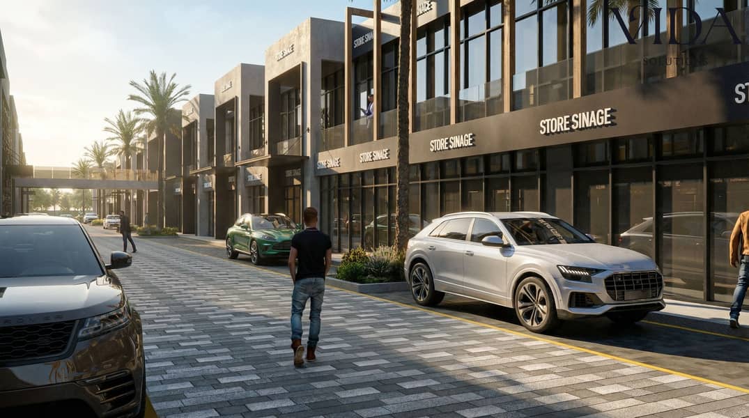 Own a commercial shop in a good area with just 1% down payment – the lowest in the market - Mehr