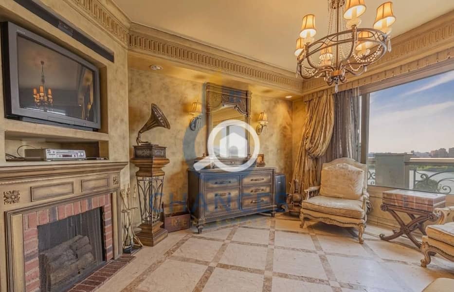 Duplex for sale on Maadi Corniche, with Ultra Super Lux finishing and a view of the Nile and the Pyramids. - Widok 3
