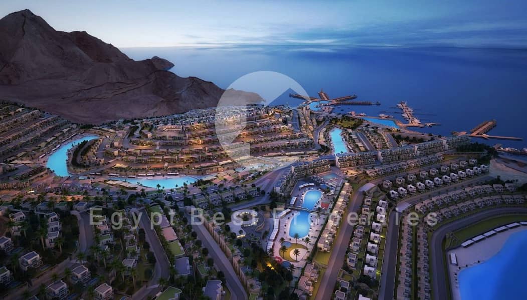 Town Vila Sea & Lagoon View Resale Installments for sale in IL Monte Galala Tatweer Masr Ain Sokhna - Widok 5