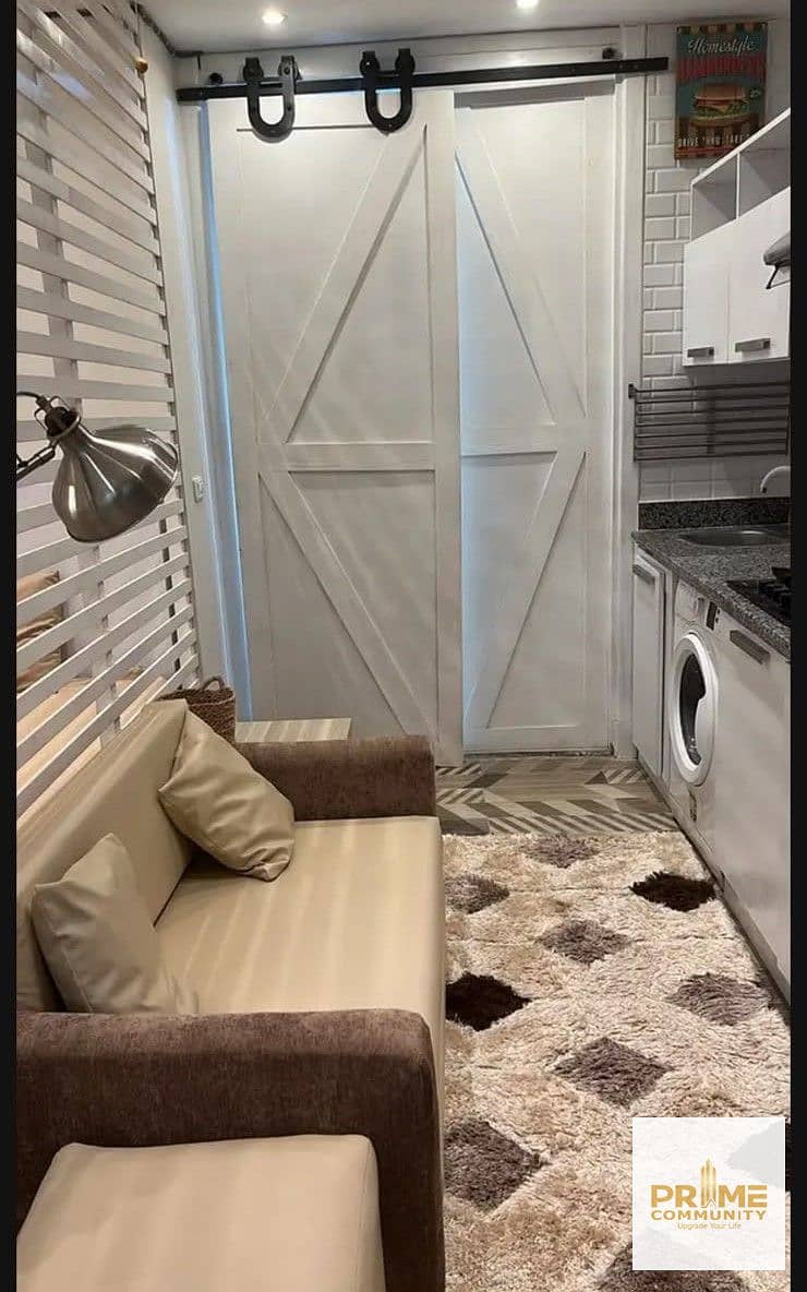 Furnished ground floor studio apartment with a private garden – the only one available with a garden in Sodic Westown, Sheikh Zayed City - Ansicht 2