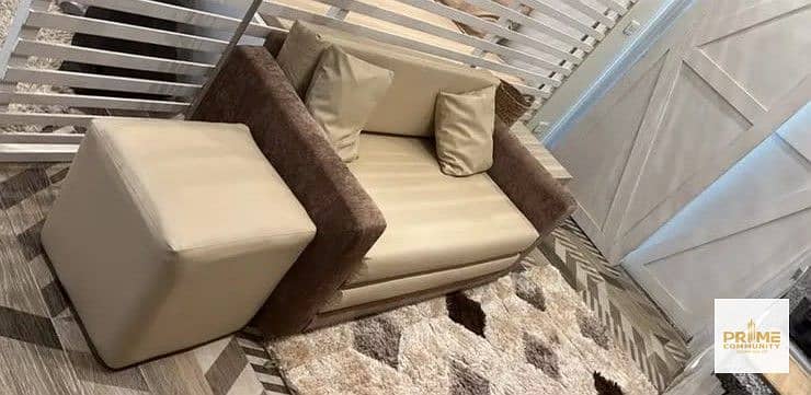 Furnished ground floor studio apartment with a private garden – the only one available with a garden in Sodic Westown, Sheikh Zayed City - Ansicht 4
