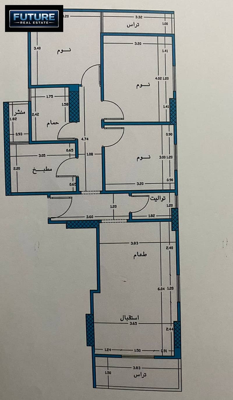132 m apartment + 130 m roof in Degla New Zahrat Al-Maadi subdivision – pohled 3