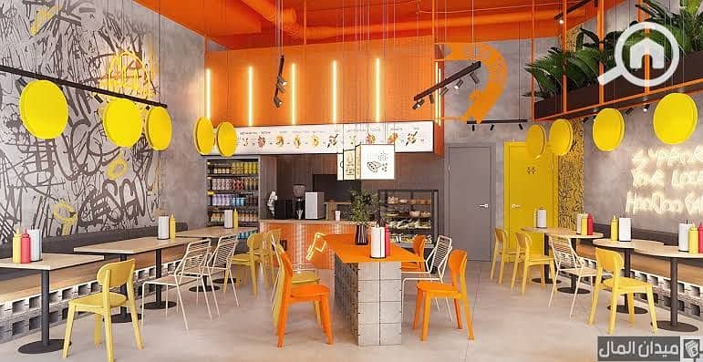 Cafeteria of 150 meters for rent with furniture and appliances, super lux finishing. All facilities available: water, electricity, and bathroom in Alexandria, Al Alamein, kilo 21, with a very distinguished location before the gate of October. - Ansicht 2