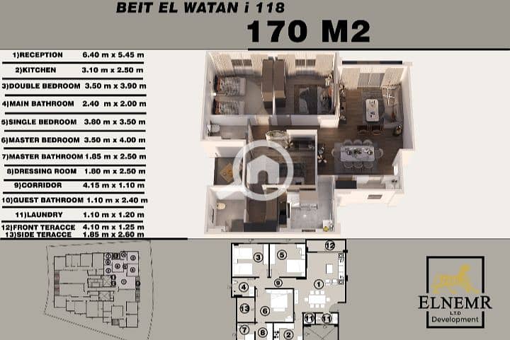 Ground Floor Apartment 170 sqm + 90 sqm Garden | Beit Al Watan - Widok 5