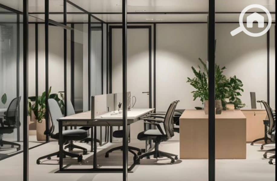Finished admin office Plaza view for sale in Bridges Mall, Sheikh Zayed - Widok 2