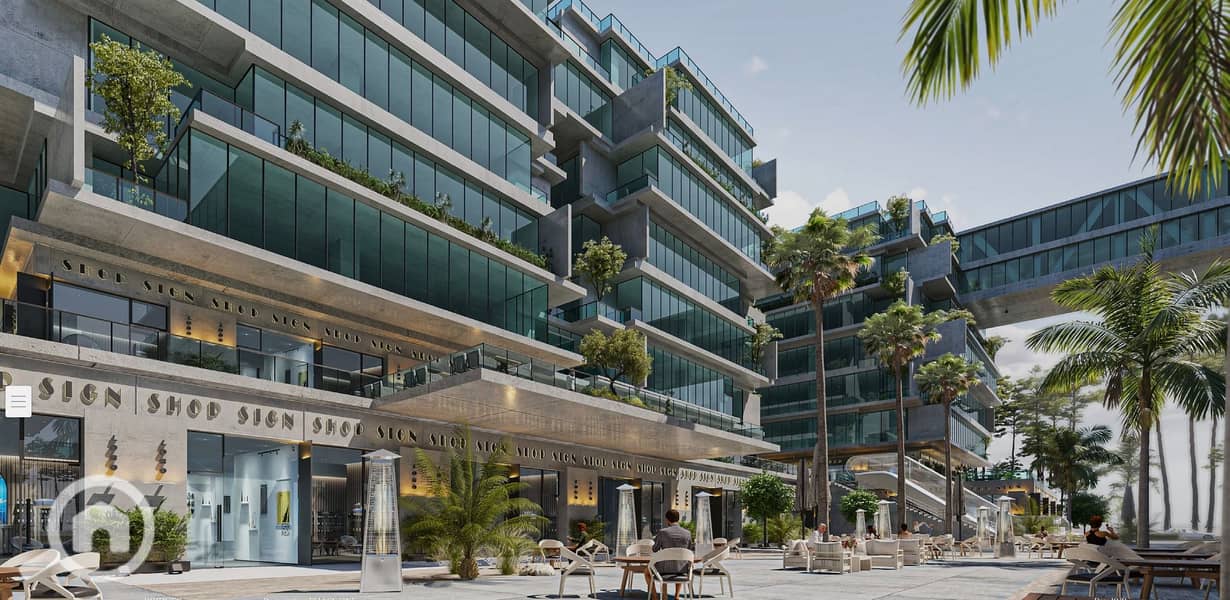 Finished admin office Plaza view for sale in Bridges Mall, Sheikh Zayed - Widok 4
