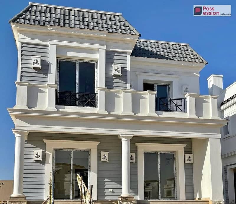Townhouse villa with garden, immediate delivery fully finished in the best location in October Mountain View 4 next to Juhayna Square Mall of Arabia - Widok 2