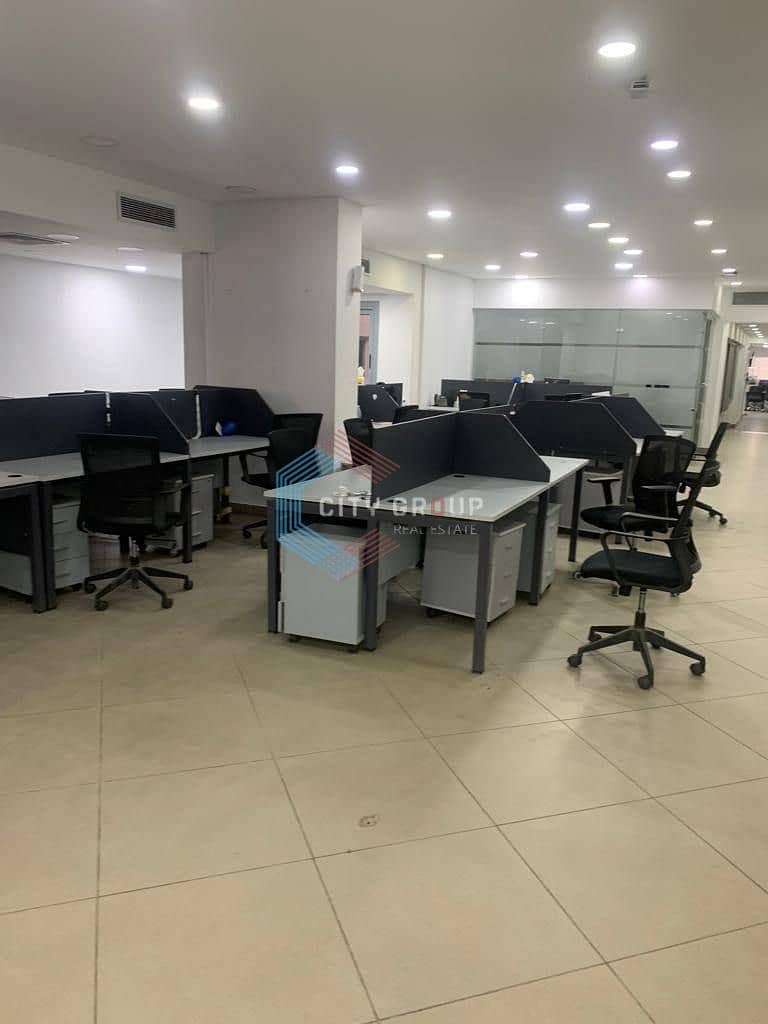 Furnished office for rent in a prime location on the Maadi Ring Road, 500 meters - Meer