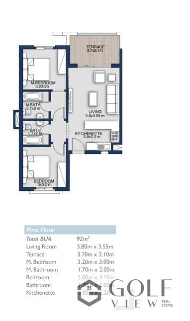 Two-bedroom chalet available this summer in Mountain View, Ras Al-Hikma, North Coast Area: 92 m² - First floor Best phase of the project (Crete Isl - Widok 5