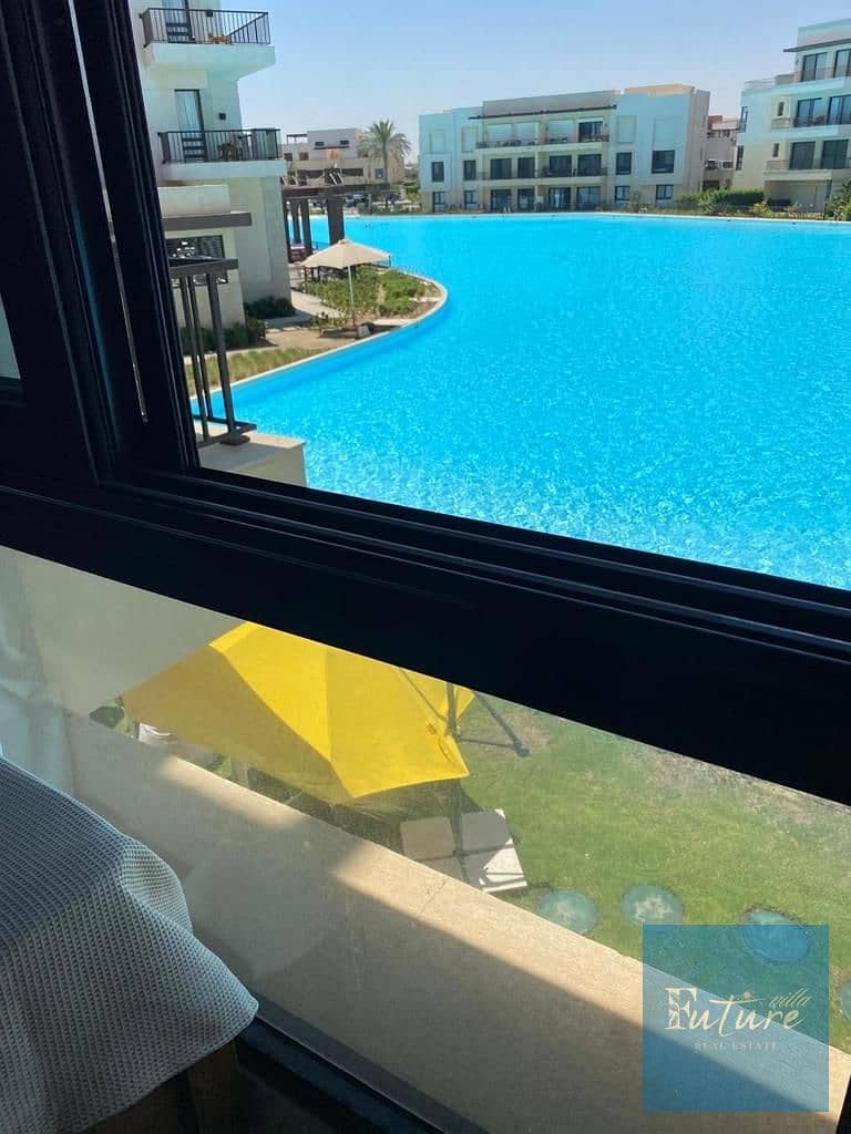 Chalet for rent marassi blanca sidi abdelraman first row lagoon 3 bedrooms luxurious furniture - Więcej