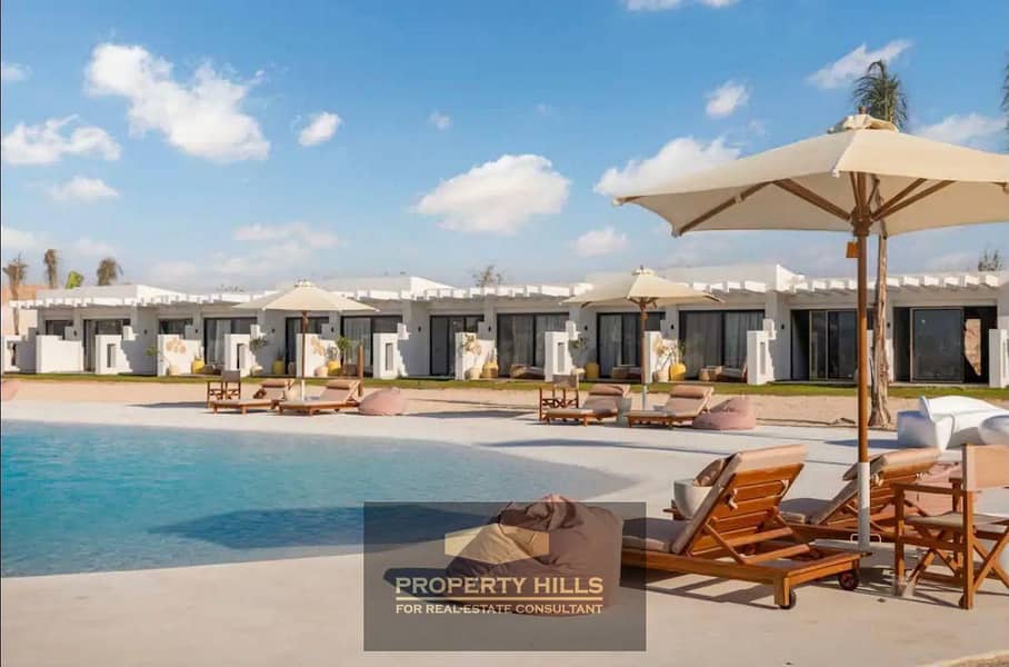 Luxury villa for immediate sale with a swimming pool, finished, first row by the sea next to Fouka Bay, Hassan Allam, and La Vista Bay. - Widok 3