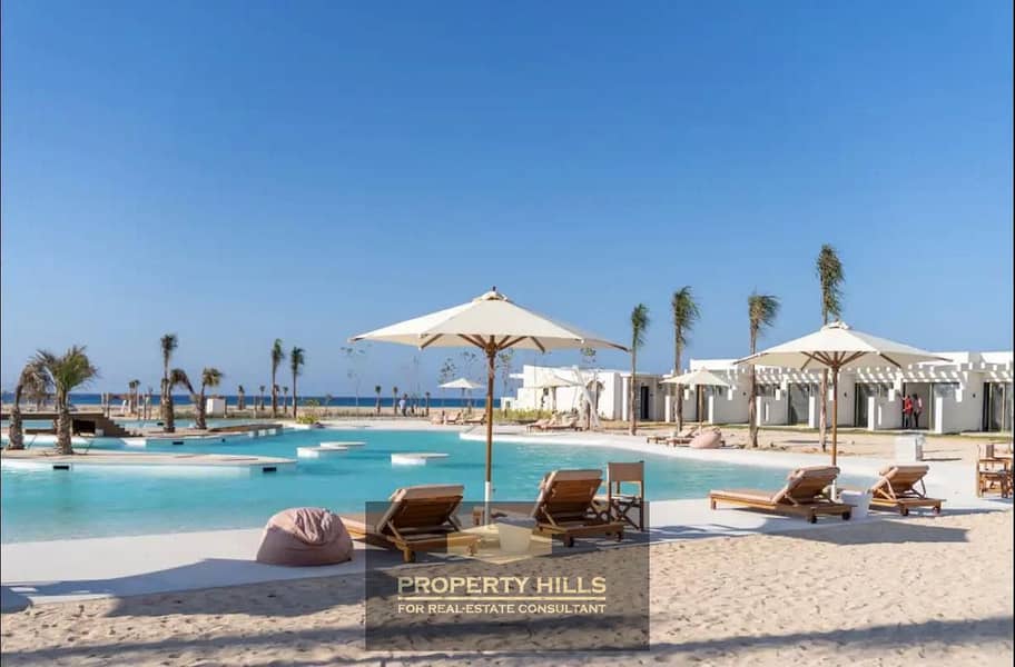 Luxury villa for immediate sale with a swimming pool, finished, first row by the sea next to Fouka Bay, Hassan Allam, and La Vista Bay. - Widok 5
