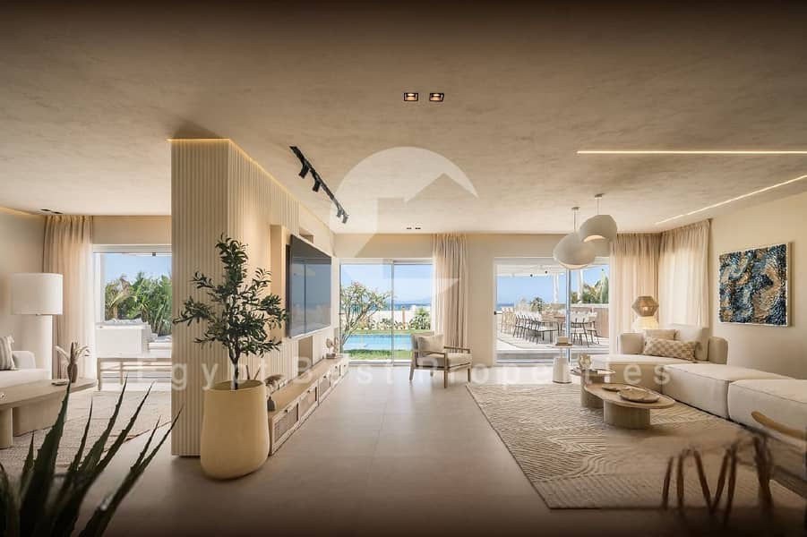 First Sea Row Standalone Villa Fully Finished & Equipped Over 10 Years Plan At The Med In The Heart Of Ras El-Hekma - Widok 5