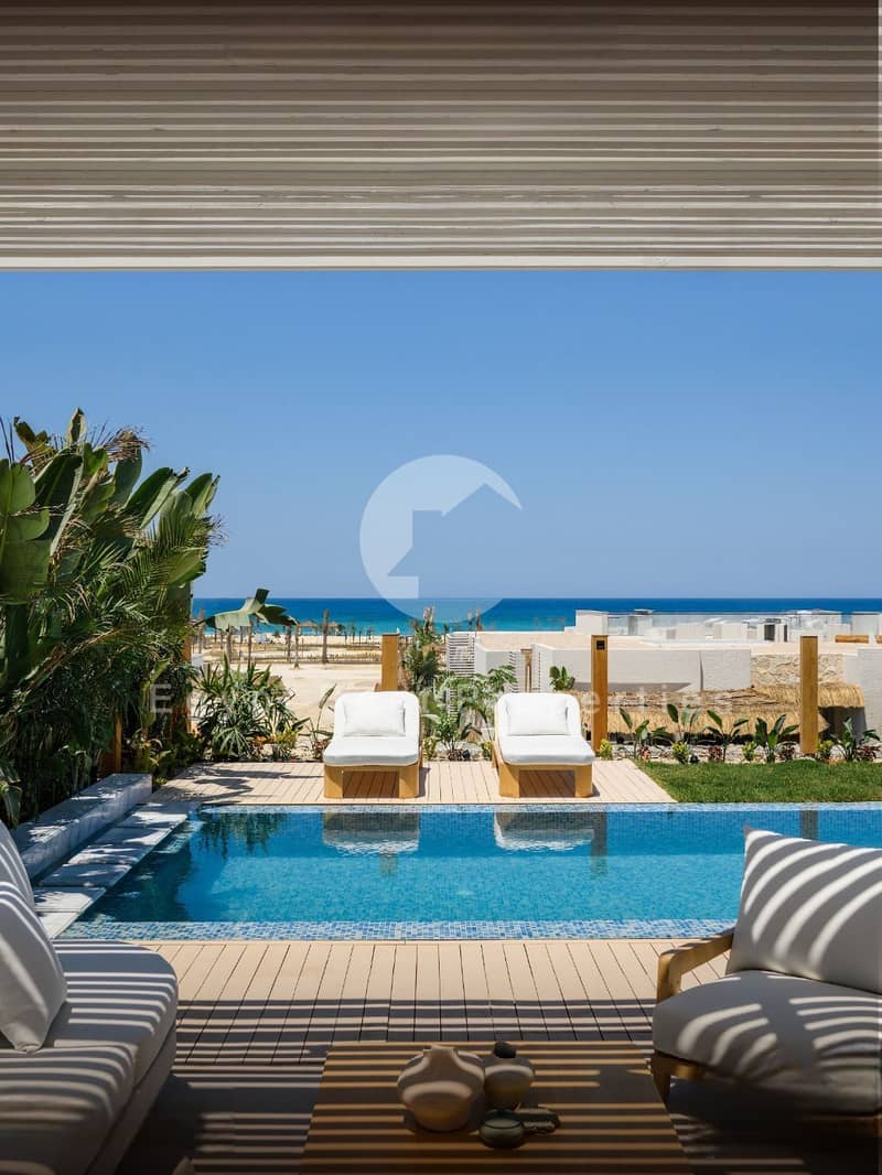 First Sea Row Standalone Villa Fully Finished & Equipped Over 10 Years Plan At The Med In The Heart Of Ras El-Hekma - Widok 2