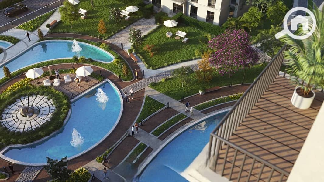 With a down payment starting from 2.5% and installments up to 12 years in the R8 area of the New Administrative Capital in a compound with a direct view of Central Park, which is fully serviced and close to main axes. - Ansicht 6