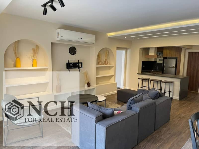 fully Furnished Ground Floor Apartment with Private Garden for Rent in Mountain View iCity Experience comfortable and elegant living – pohled 2