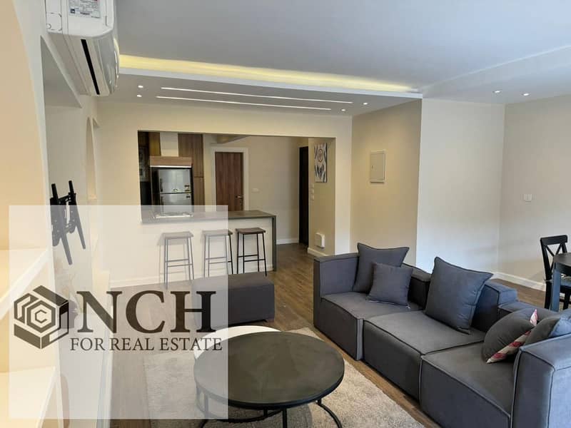 fully Furnished Ground Floor Apartment with Private Garden for Rent in Mountain View iCity Experience comfortable and elegant living – pohled 3