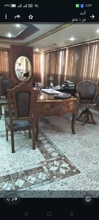 Office for Rent in Downtown Cairo, Cairo - مكتب إداري مفروش بالكامل 200م بشارع رمسيس الرئيسي – من المالك