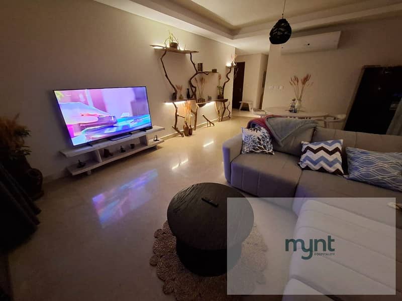 fixed details Furnished 2 Bedroom Apartment for Rent in ZED West Sheikh Zayed | MYNT Hospitality - Mehr