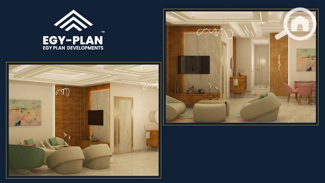 With a monthly installment of only 30,000 EGP over 6 years, own a repeated 215 sqm apartment with an open view of the landscape in New October, next to Badya Palm Hills and Degla Palms, in front of Ab Town. - Widok 6