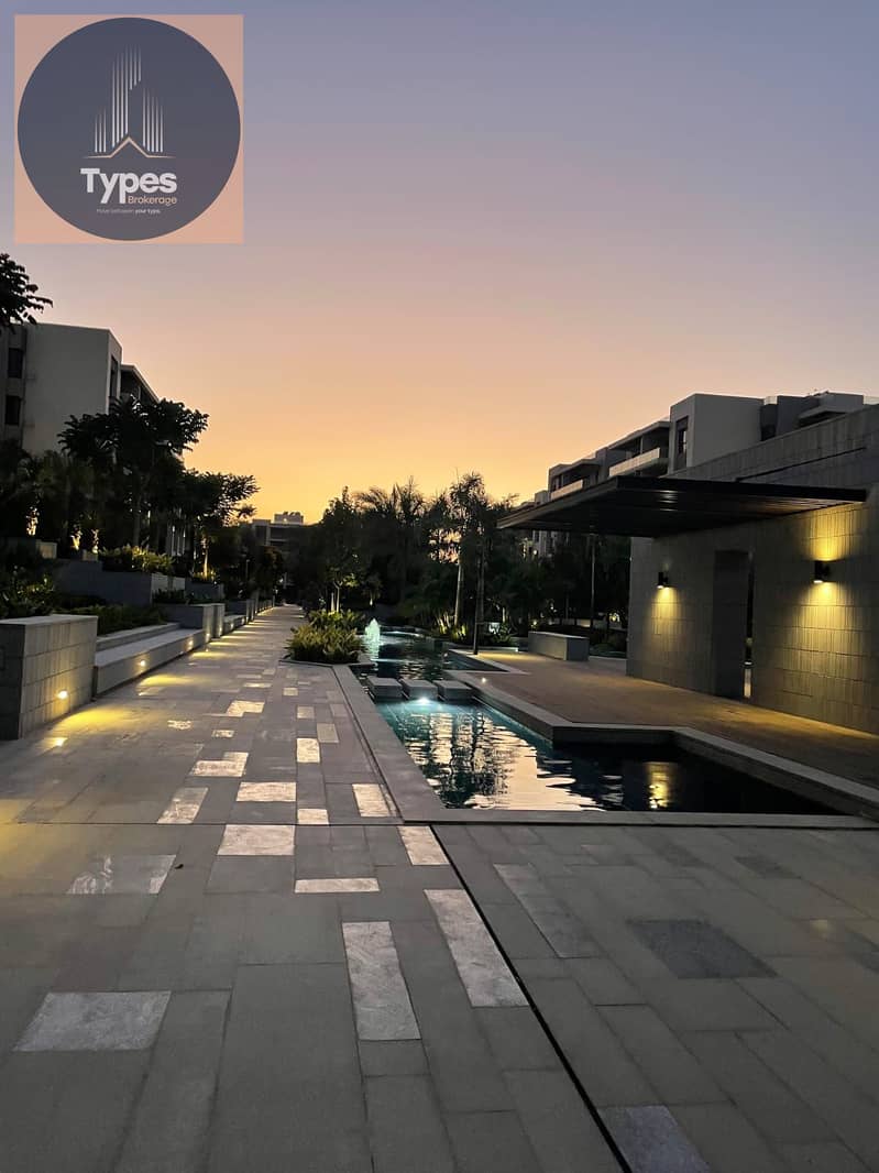 140 sqm apartment with garden for sale in New Cairo, immediate delivery, fully finished, 3 bedrooms, prime location near all services. Great value. - Widok 6