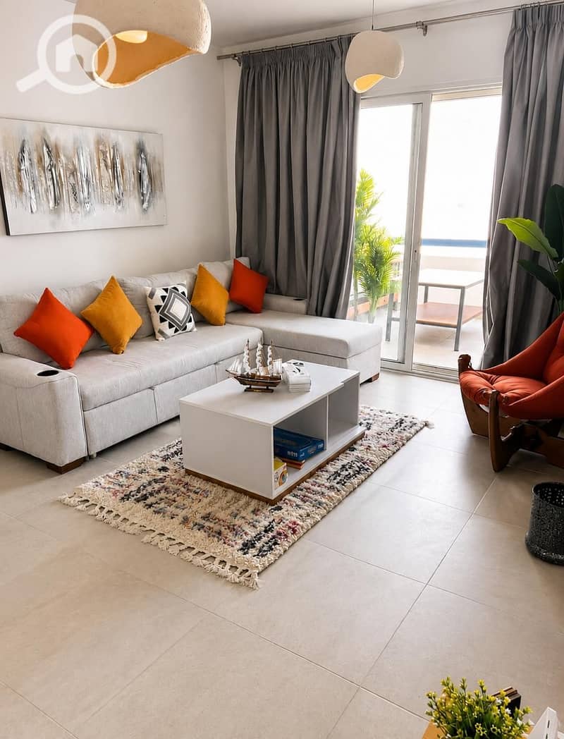 Chalet 2 Beds Very Close to Pool & Lagoon Fully Equipped & ACs For Rent - Mountain View Ras El Hekma - Widok 2