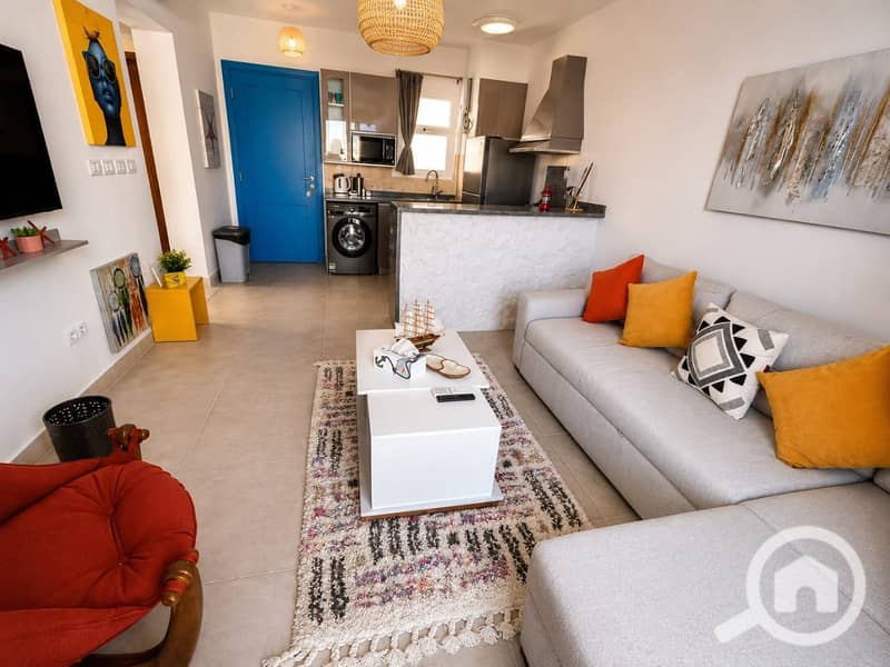 Chalet 2 Beds Very Close to Pool & Lagoon Fully Equipped & ACs For Rent - Mountain View Ras El Hekma - Widok 4