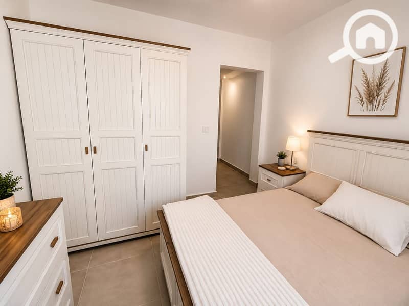 Chalet 2 Beds Very Close to Pool & Lagoon Fully Equipped & ACs For Rent - Mountain View Ras El Hekma - Widok 6