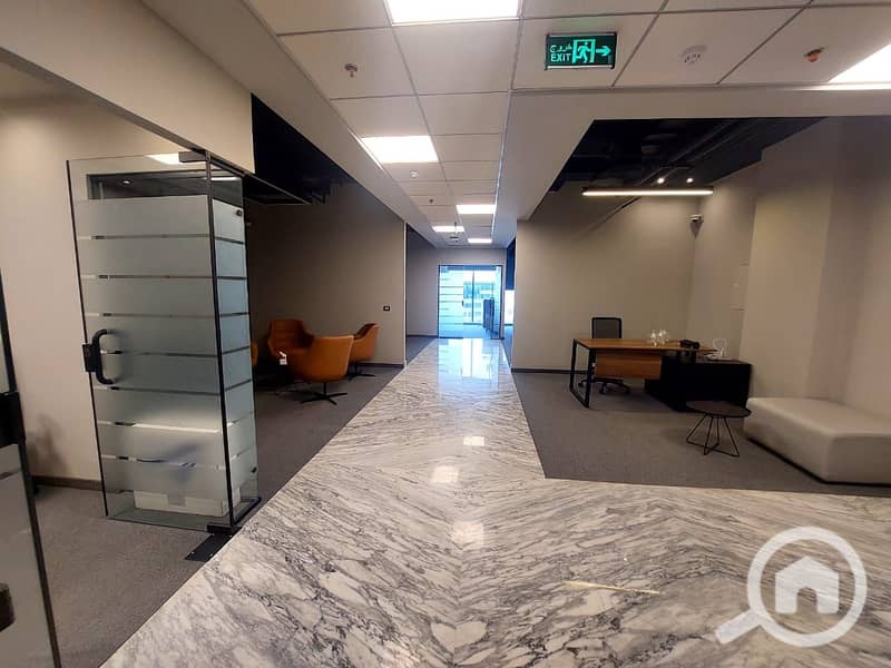 Administrative office of 190 sqm for rent in Cairo Business Plaza in the Fifth Settlement - Vista 2