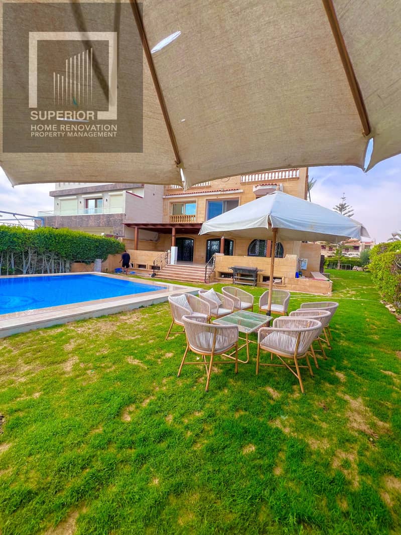 Villa for Rent in Marina 5 North Coast | First Row on Sandy Lake | Private Beach | Private Swimming Pool – pohled 5