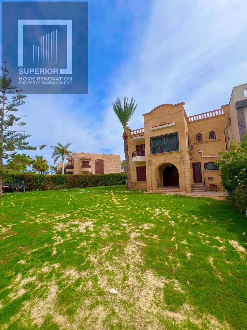 Villa for Rent in Marina 5 North Coast | First Row on Sandy Lake | Private Beach | Private Swimming Pool – pohled 6
