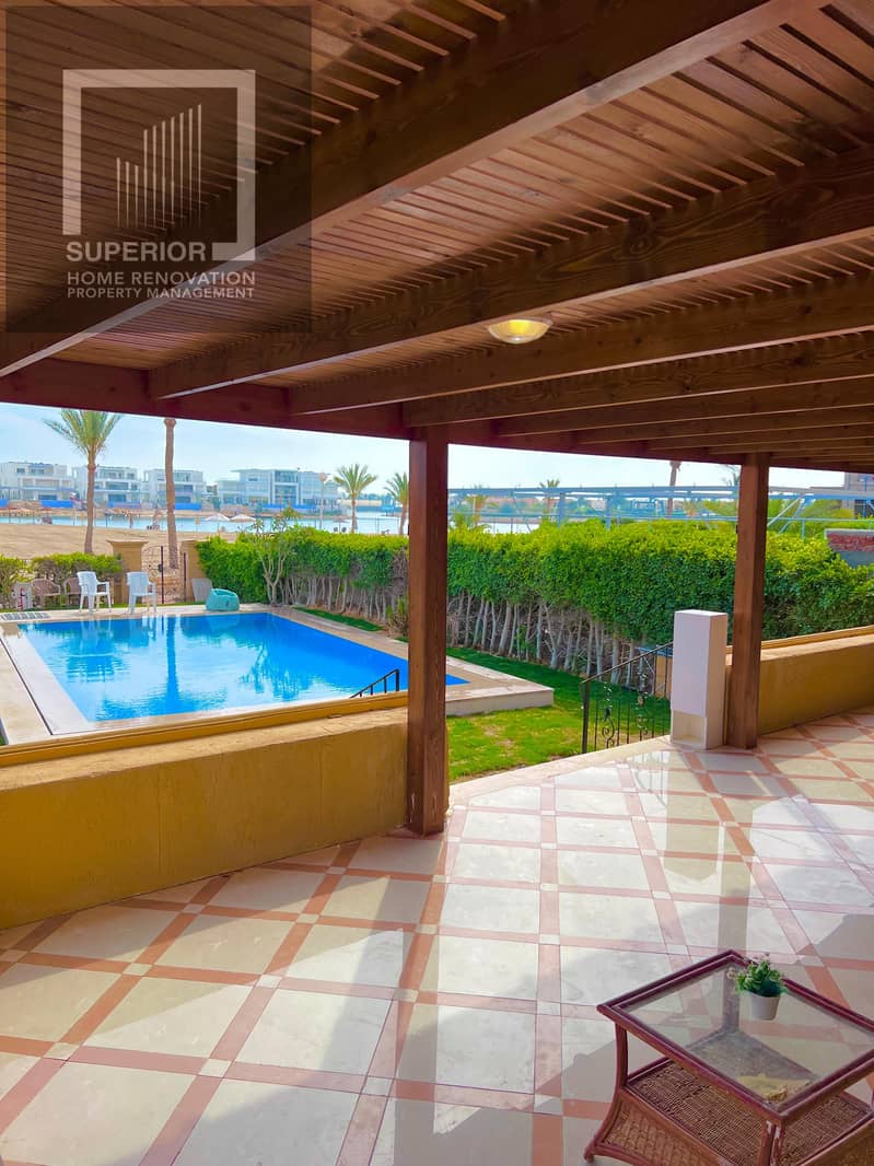 Villa for Rent in Marina 5 North Coast | First Row on Sandy Lake | Private Beach | Private Swimming Pool – další