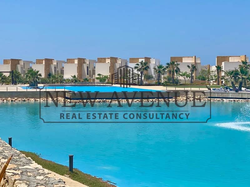 Standalone villa for sale at Seashell North Coast First Row Lagoon Air Block Big Garden Big Terrace at the Roof All bedrooms Conditioning 2 parking - Ansicht 3
