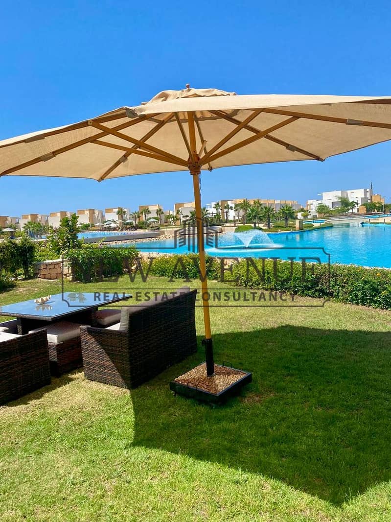 Standalone villa for sale at Seashell North Coast First Row Lagoon Air Block Big Garden Big Terrace at the Roof All bedrooms Conditioning 2 parking - Ansicht 5