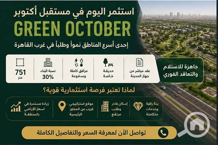 Land for sale – Beit Al-Watan October - Beit Al-Watan Eastern Expansions – immediate receipt, distinguished location directly near Palm Hills - Widok 6