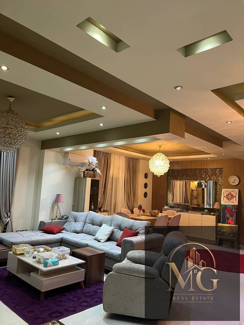 Luxury Apartment for Sale in the Prestigious Yasmeen Villas – Direct from Owner Location: Yasmeen Villas – New Cairo Area: 200 sqm – pohled 6