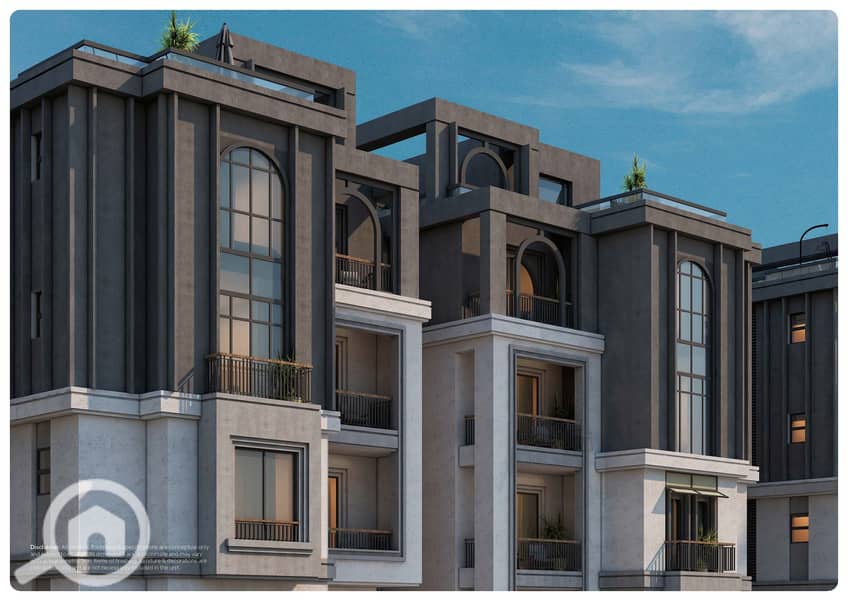 With a down payment of 1,100,000, own a townhouse in Middle 210 m, delivery in two years in the heart of the Sixth Settlement, Ever Est compound on 128 acres, 80% villas, with construction percentage of 45%. – další