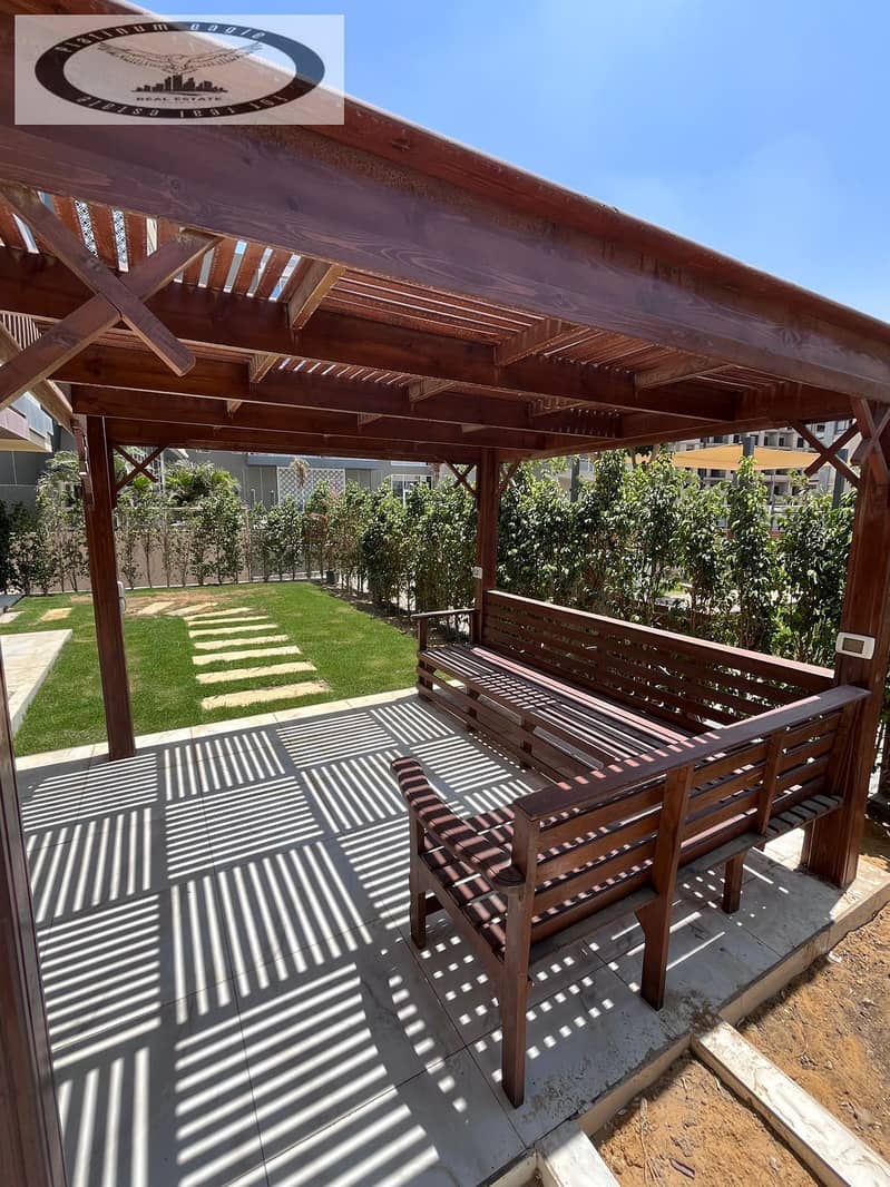 Ground-floor apartment with a garden for rent—including kitchen and A/C units—in Azad Compound, Fifth Settlement. Located near the American University - Widok 2