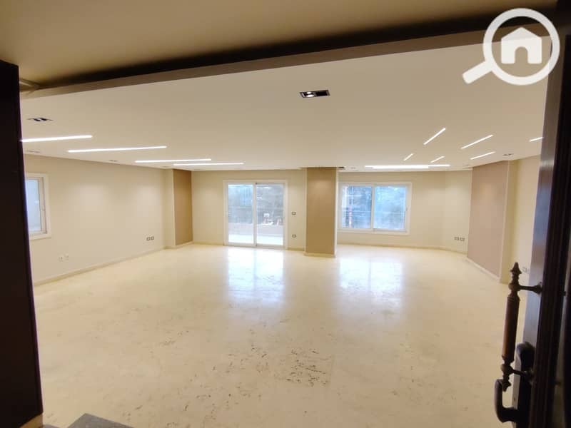 A complete ground floor apartment of 350 square meters, licensed, is available for rent in Nasr City, in an excellent location. - Mehr