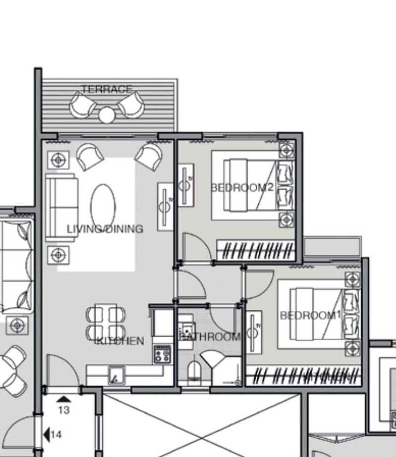 82m² apartment for sale in Noor City, old reservation, best price and longest payment period, top-notch features with a wide garden view - Widok 5