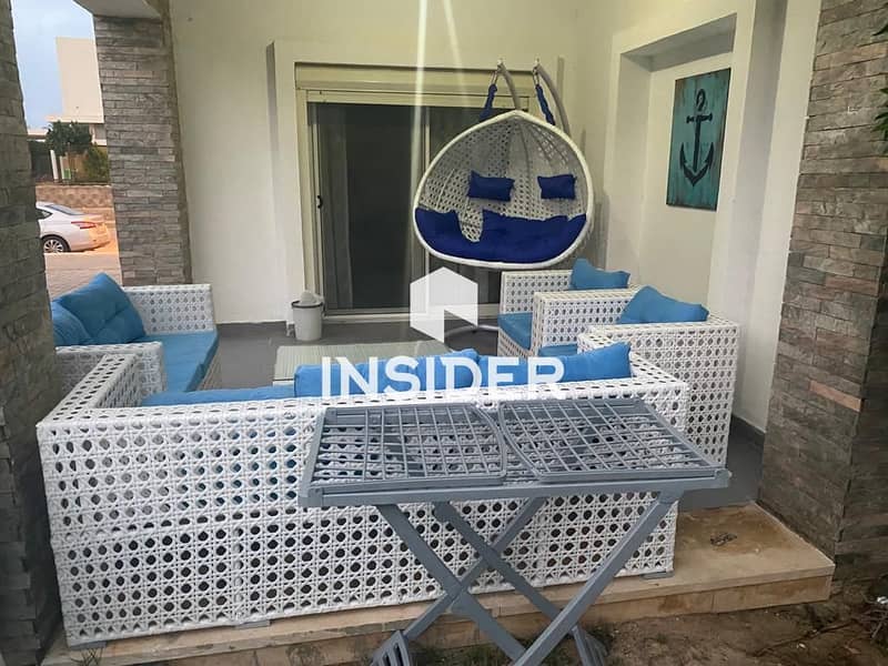 ground studio with garden direct on pool for rent at amwaj - north coast - Ansicht 3