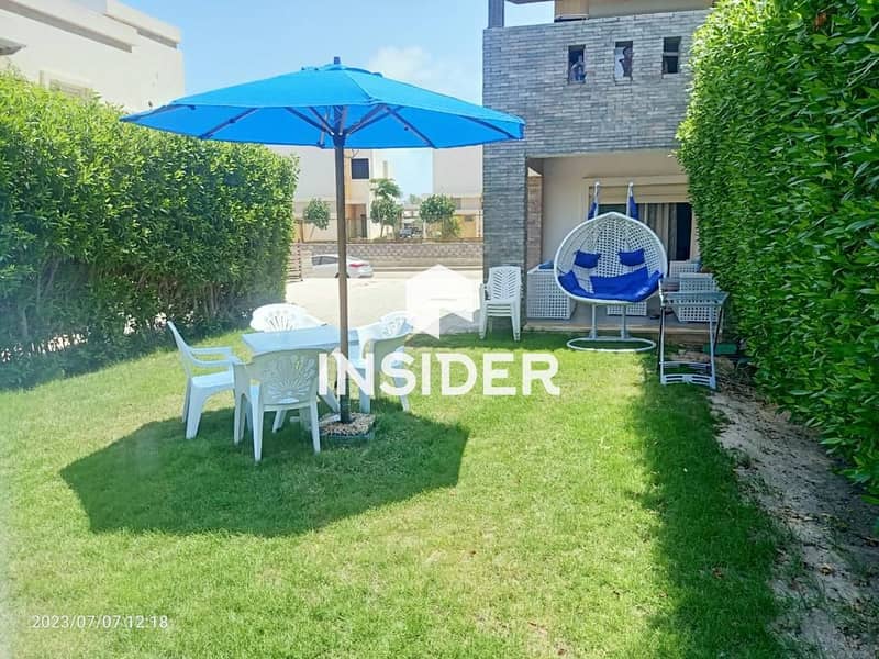 ground studio with garden direct on pool for rent at amwaj - north coast - Ansicht 4