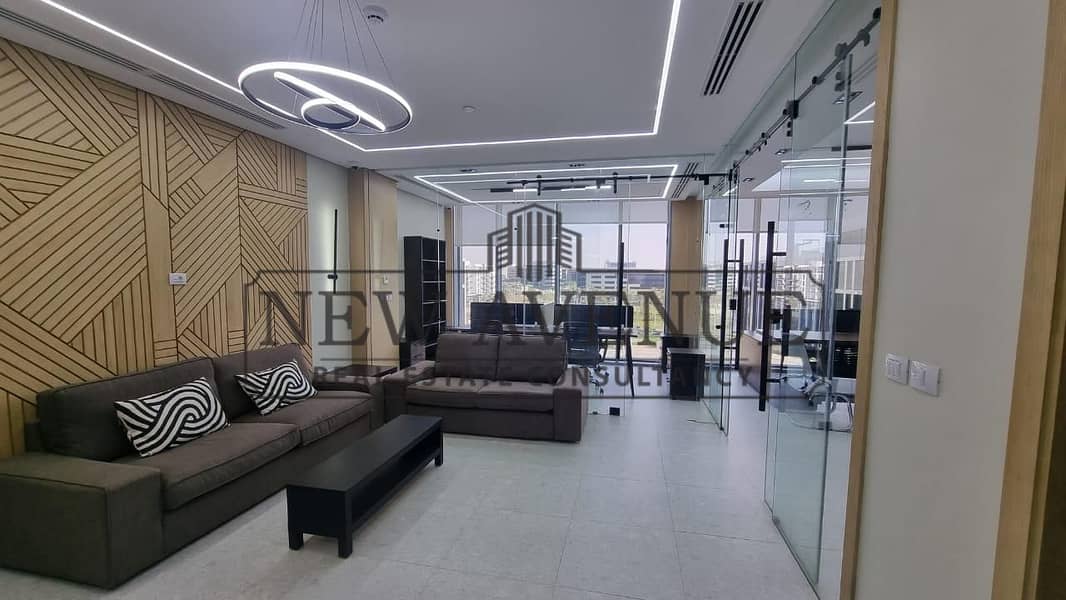 Office Furnished in Cairo Festival City Fully Finished Ready to Move For Rent CFC - Widok 2