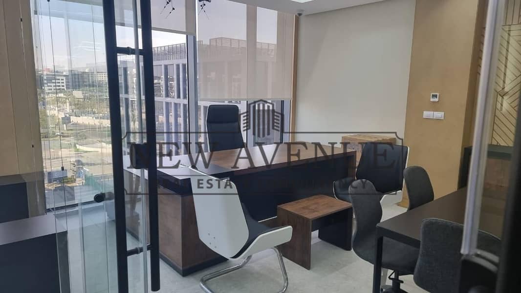 Office Furnished in Cairo Festival City Fully Finished Ready to Move For Rent CFC - Widok 4
