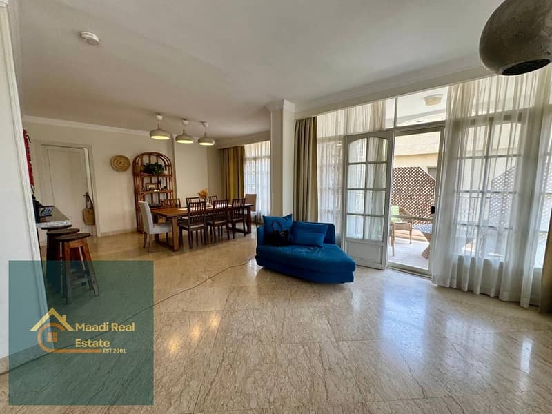 Furnished duplex apartment for rent in Sarayat El Maadi, very modern finishing - Widok 3