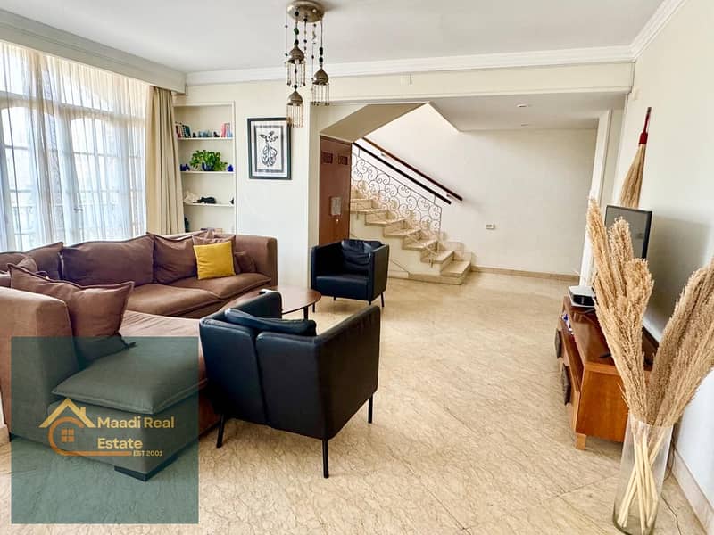Furnished duplex apartment for rent in Sarayat El Maadi, very modern finishing - Widok 4