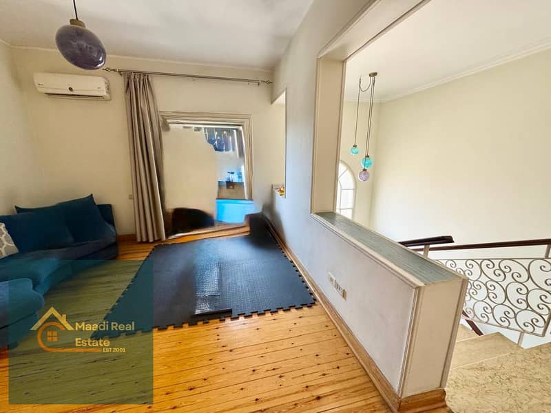 Furnished duplex apartment for rent in Sarayat El Maadi, very modern finishing - Widok 6