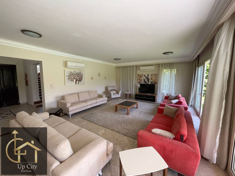 fully furnished 4 bedroom villa with private swimming pool for rent in the villa compound new cairo - Vaizdas 5