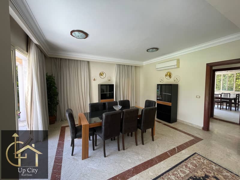 fully furnished 4 bedroom villa with private swimming pool for rent in the villa compound new cairo - Daugiau