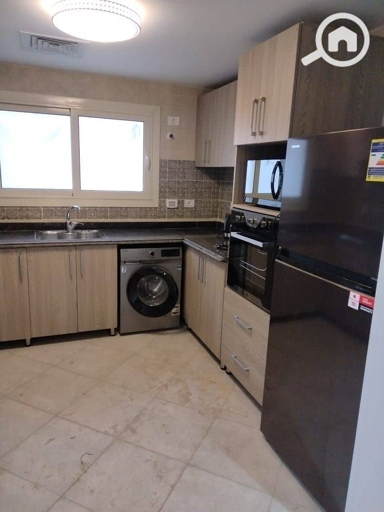 for rent in Westridge, New Giza, with kitchen, air conditioning, and appliances. 100 square meters. - Widok 4